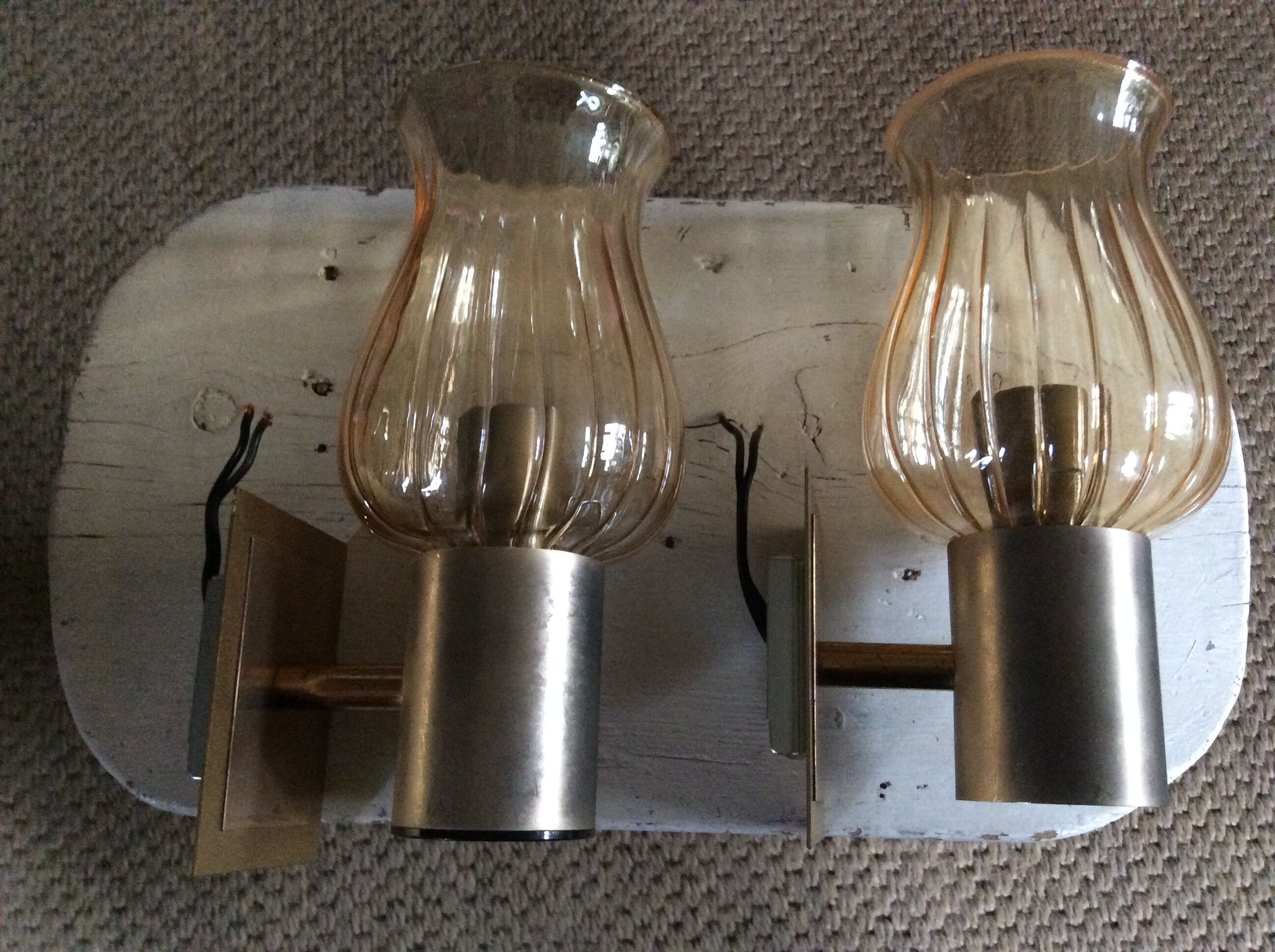 Pair of vintage wall lamps