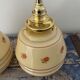 Pair of new electrified Art Deco wall lamps