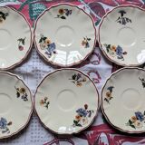 6 coupelles fleuris