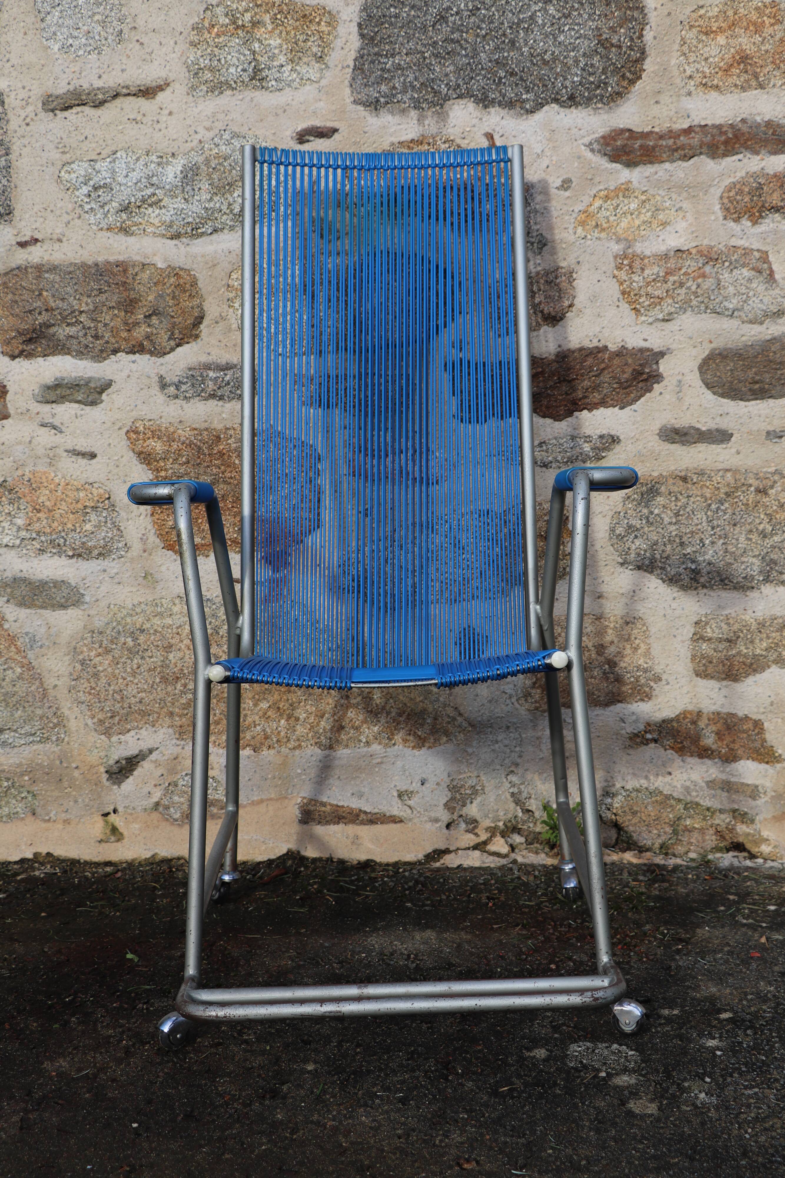 Armchair spaghetti scoubidou years 60-vintage