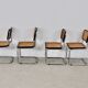 Series of 4 chairs B32 by Marcel Breuer