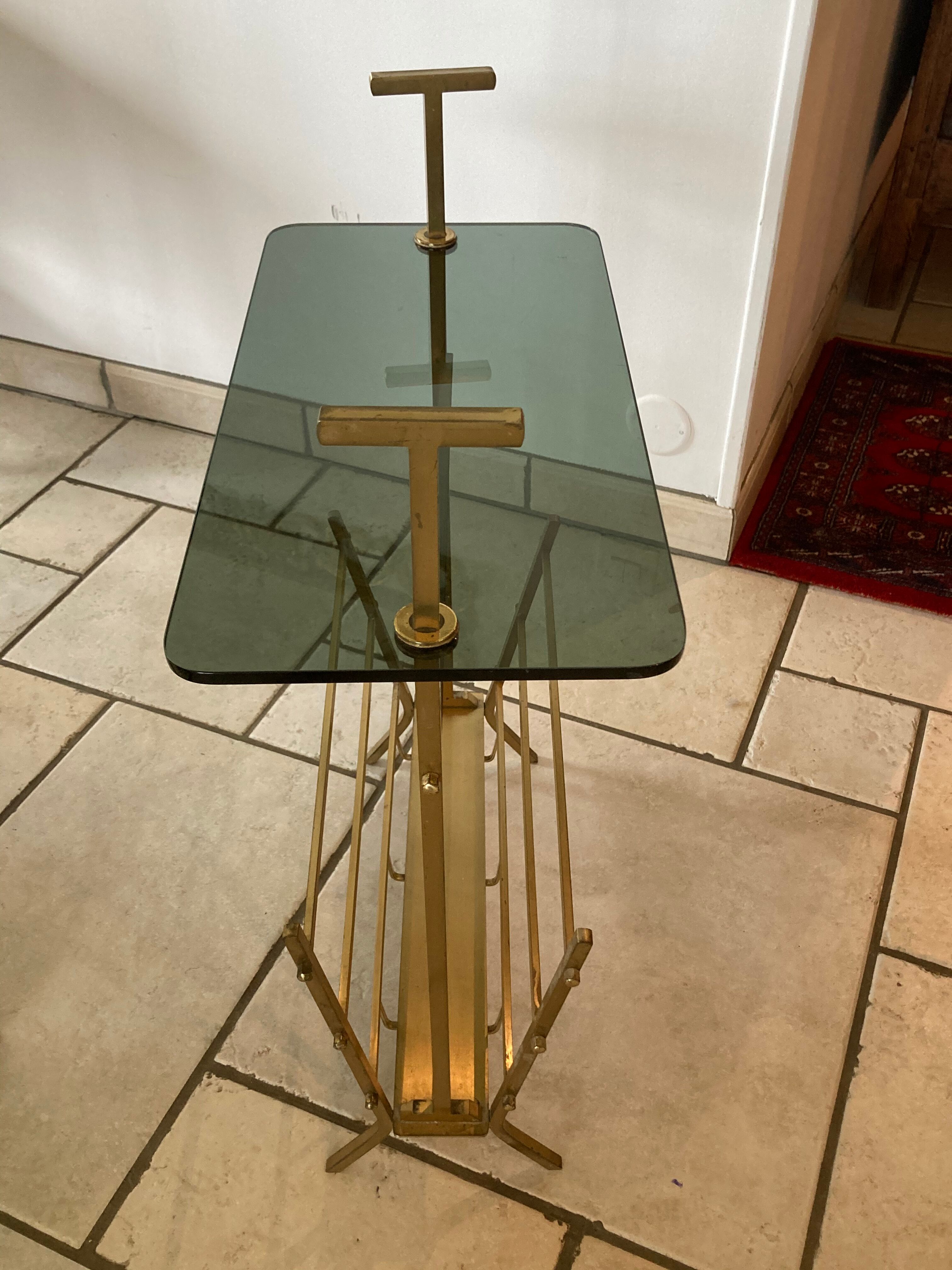 Brass art deco magazines