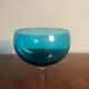 Set of 8 vintage 1960s glasses – elegant blue-green-turquoise design