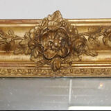 Louis Philippe period mirror with gold leaf 113x143cm