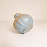 Paire de vases en céramique "Turkos" de style milieu du siècle, Ewald Dahlskog, Bo Fajans, Suède