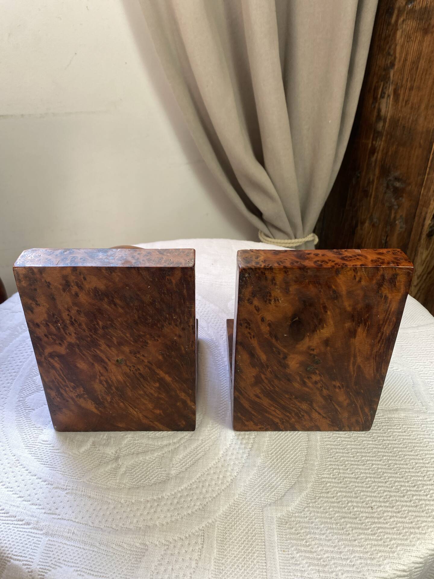 Pair of bookends, sphere, Art Deco