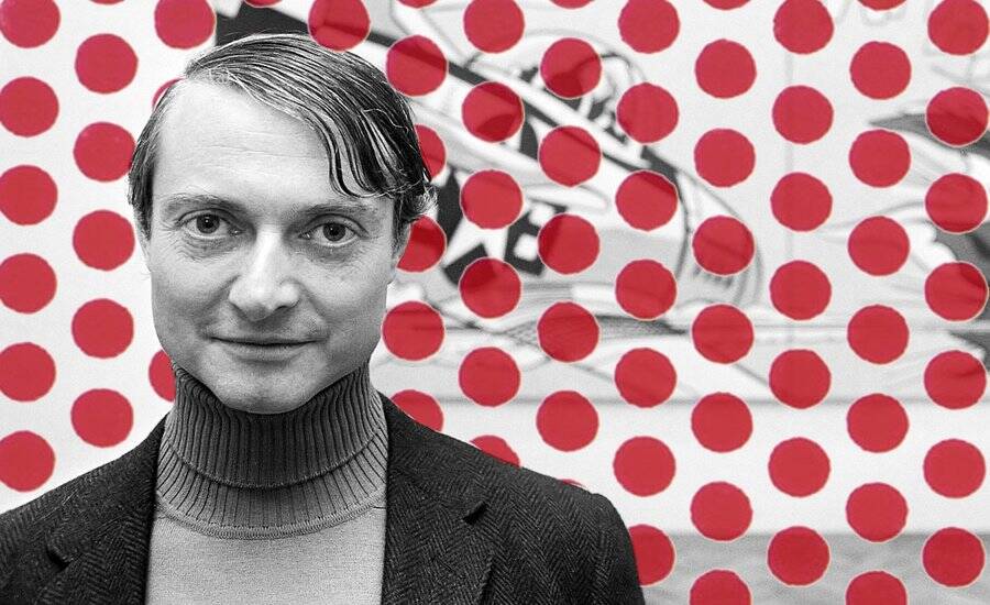 Original pop-art poster, reissue by Roy Lichtenstein "kiss v 1964"