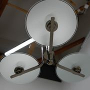 Bauhaus / Functionalist Chrome and Glass Chandelier, 1920s