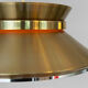 Brass colored aluminium pendant light by Carl Thore for Granhaga Metall. Sweden 1970s.