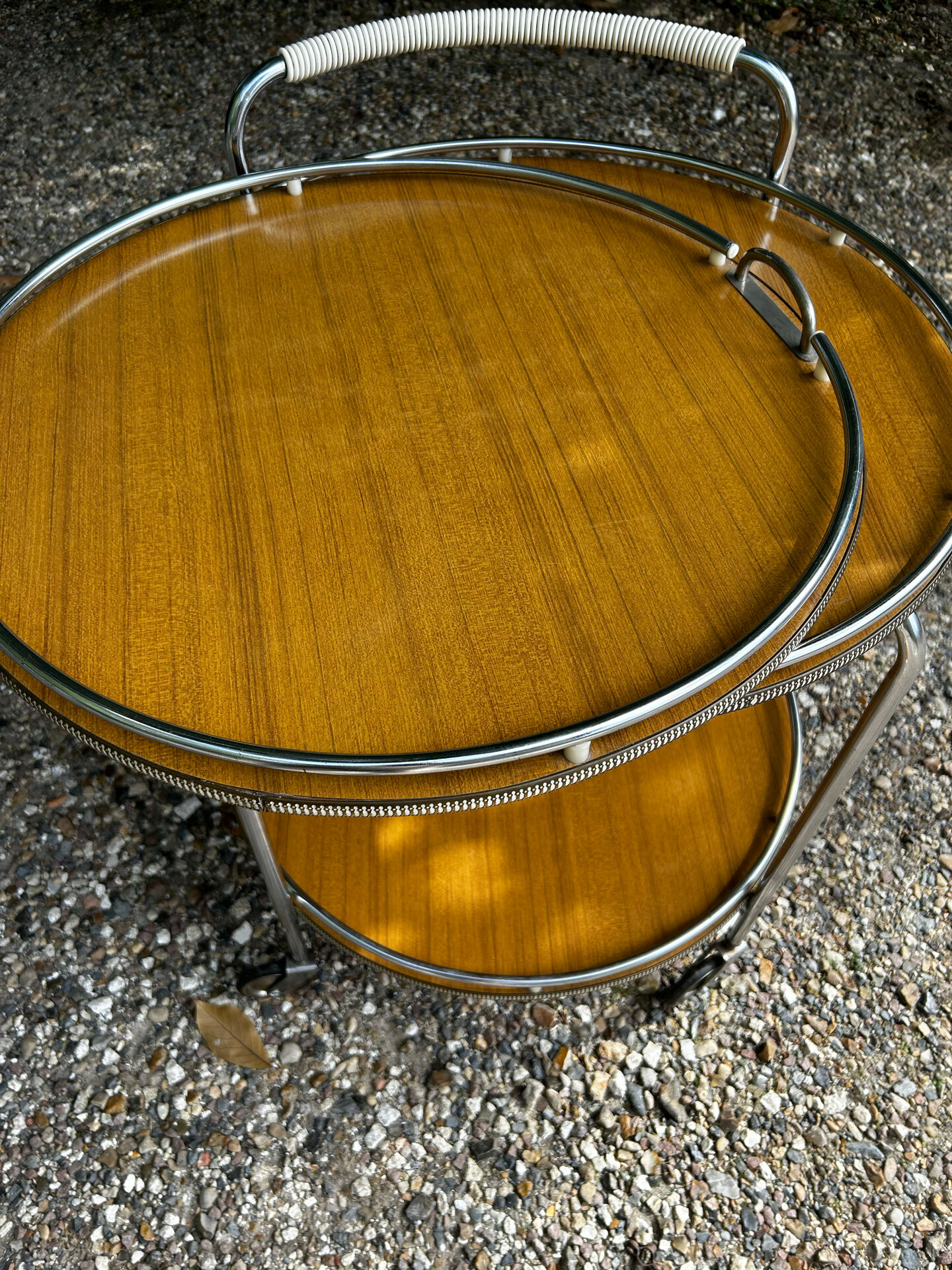 Vintage rolling bar cart from the 60s/70s.
