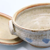 Bohemian soup tureen in gray sandstone and its blue spots