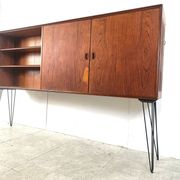 Mid-century teak highboard by Oswald Vermaercke, 1950s