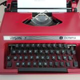 Typewriter Olympia Dactylette S Grenat