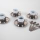Ensemble de tasses à espresso, design italien, années 1980, fabriqué en Italie.