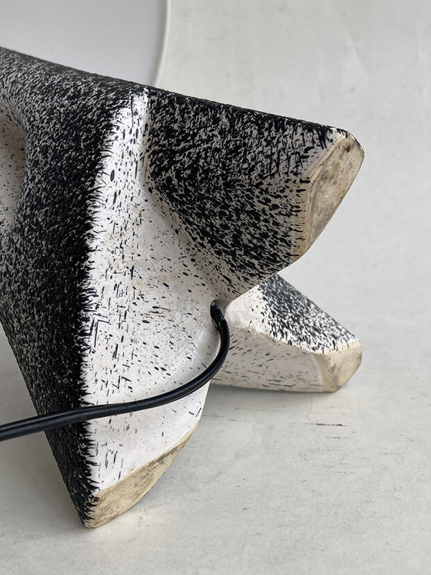 Ceramic lamp vallauris 1950 free form