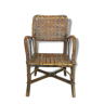 Small child vintage armchair in rattan