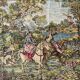 Large tapestry, hunting scene, 20th century