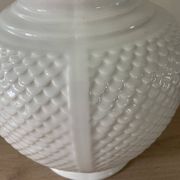 Pied de lampe vintage en céramique émaillée motifs écailles