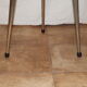 Stool in 1960/1970 vintage green rug