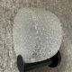 Pair of vintage wall lamps in molded glass, 80s