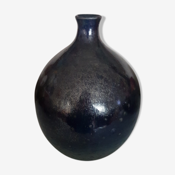 Ceramic ball vase (Nigon) blue Ikeabana