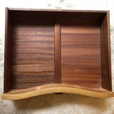 Art Deco dressing table in elm burl and maple burl