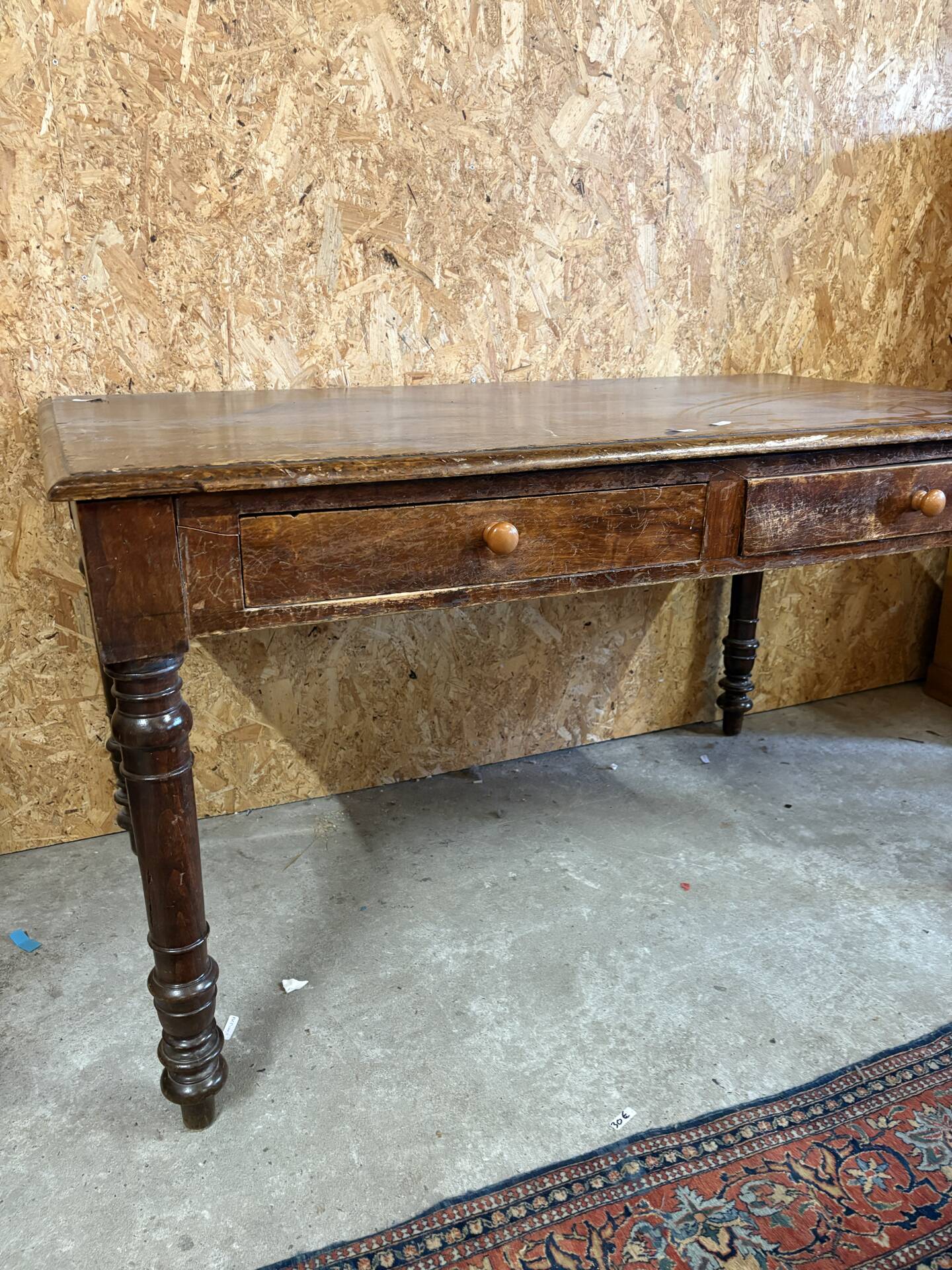 Large desk with two drawers