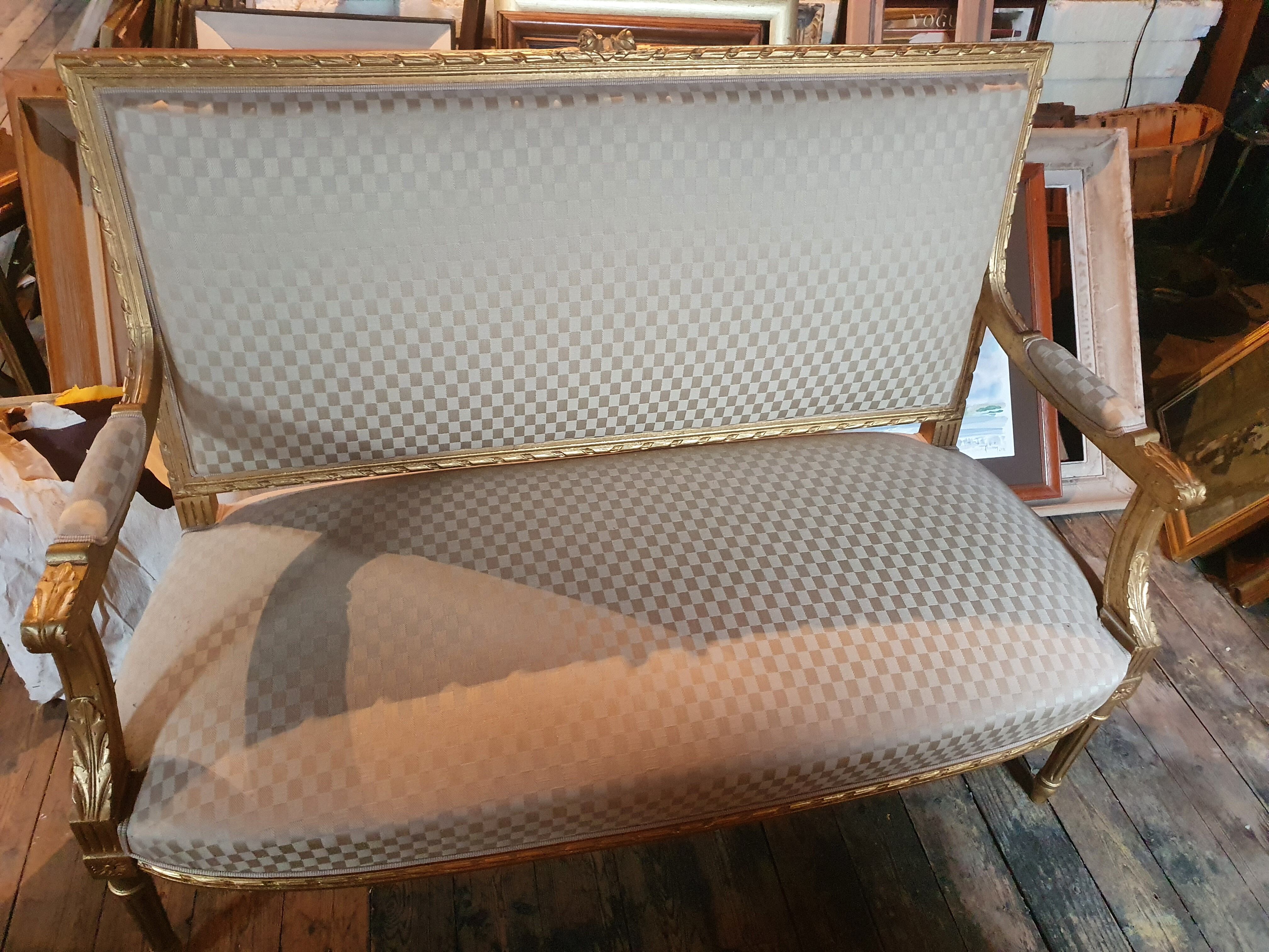 Sofa + 2 Louis XV chairs