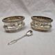 Medici silver salt cellars