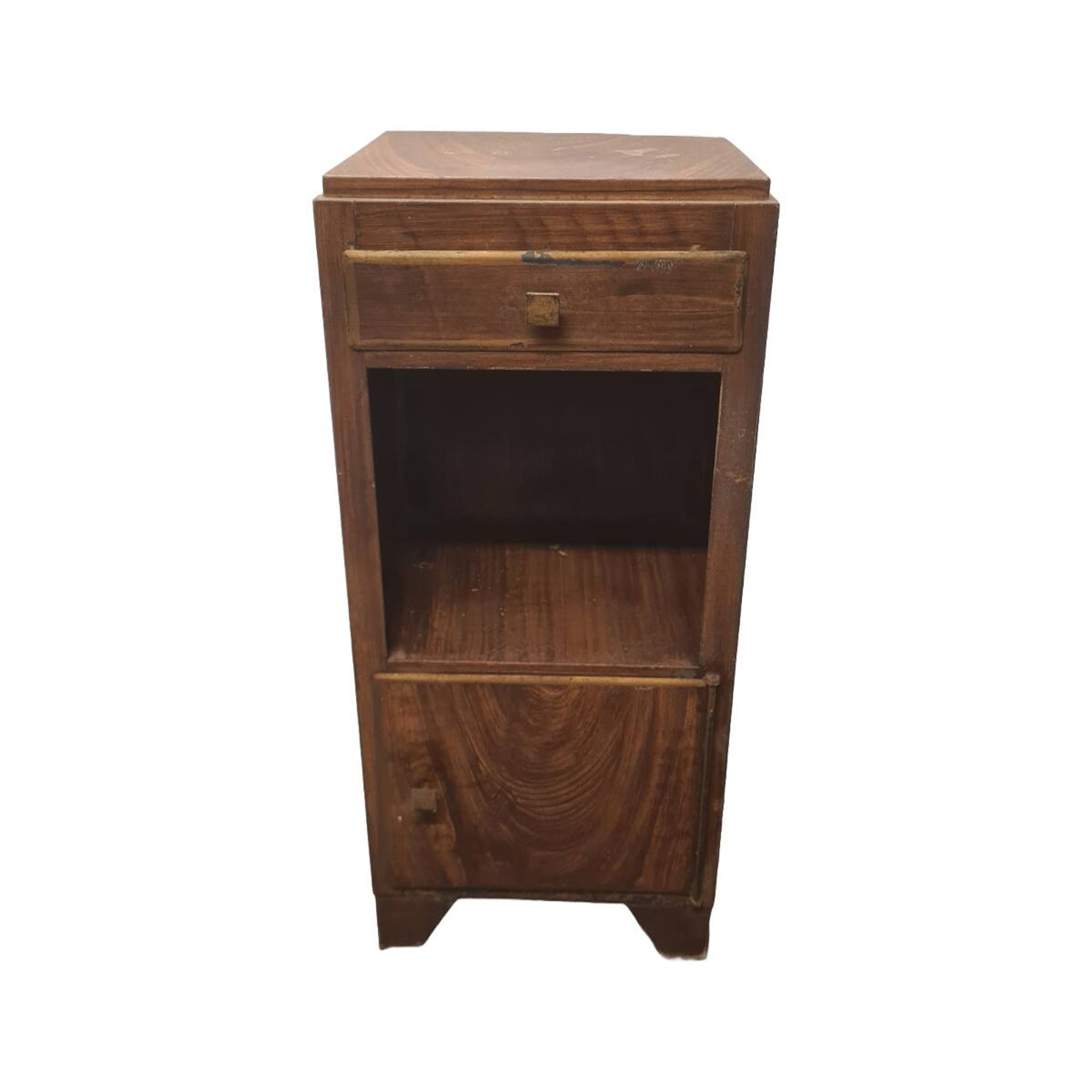 French Faux Bois Metal Cabinet, early 1900s