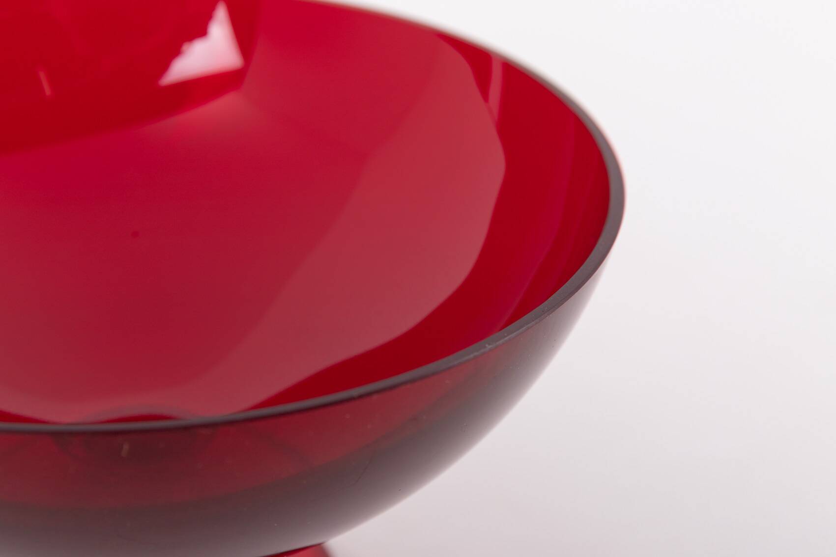 Vintage glass bowl from Monica Bratt for Reijmyre Glasbruk, Sweden 1950’s