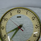 White formica wall clock