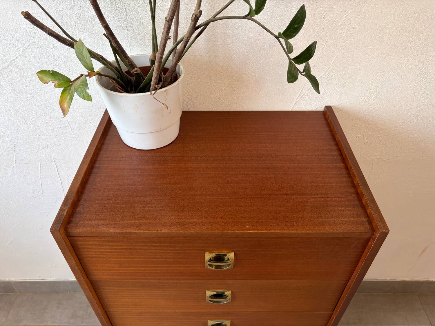 Vintage teak chest of drawers/commode