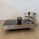 Old glass and chrome coffee table Italian design from the 70s vintage