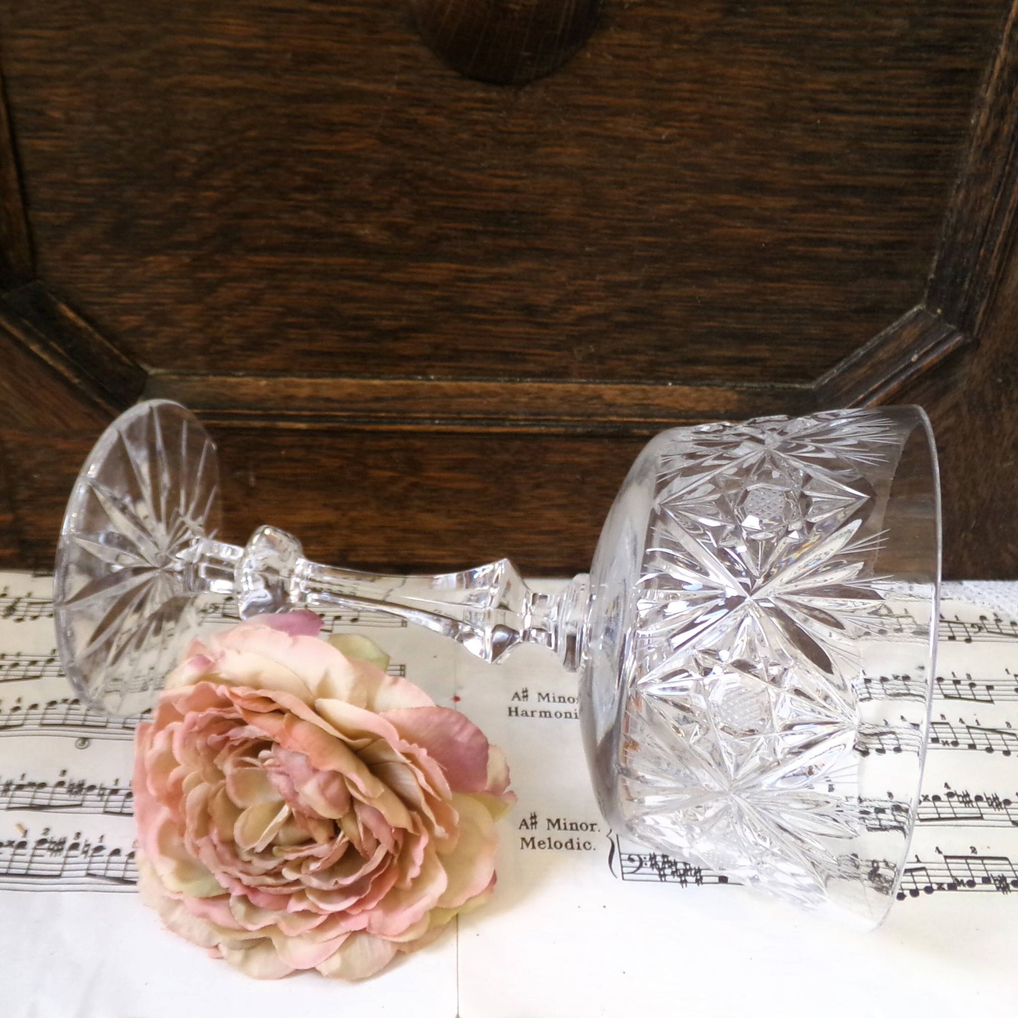 Large crystal bowl, ideal as a centrepiece or candlestick.