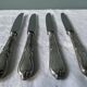 Set of 4 SFAM silver metal cheese knives
