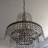 Cascade crystal chandelier