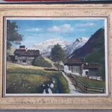 Mid-twentieth table "mountain landscape"