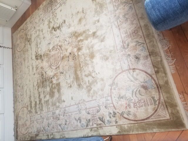 Chinese silk carpet 244x305 bought in 1985