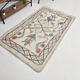 4x6 neutral handmade anatolian turkish rug,	115c192cm