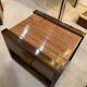 Art Deco Bedside Tables 1980s Zebra Oak Wood Vintage Drawers Lacquered
