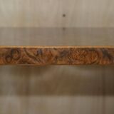 Large console in walnut, satinwood and oak by Andrew Varah.