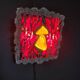 Vintage brutalist wall light