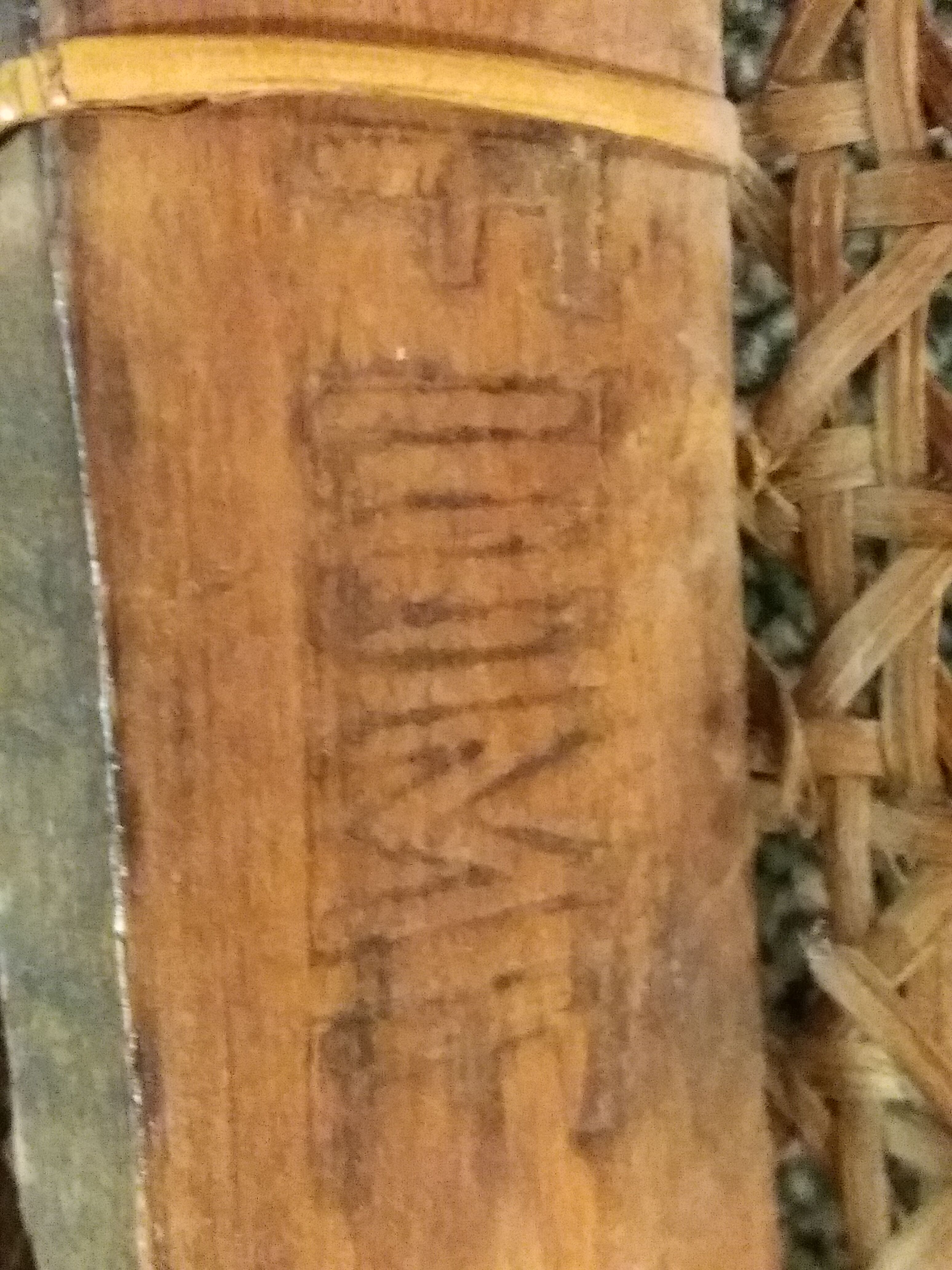 Old turns wooden chair