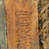 Old turns wooden chair