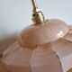 Art Deco wall lamp in marbled pink Clichy glass