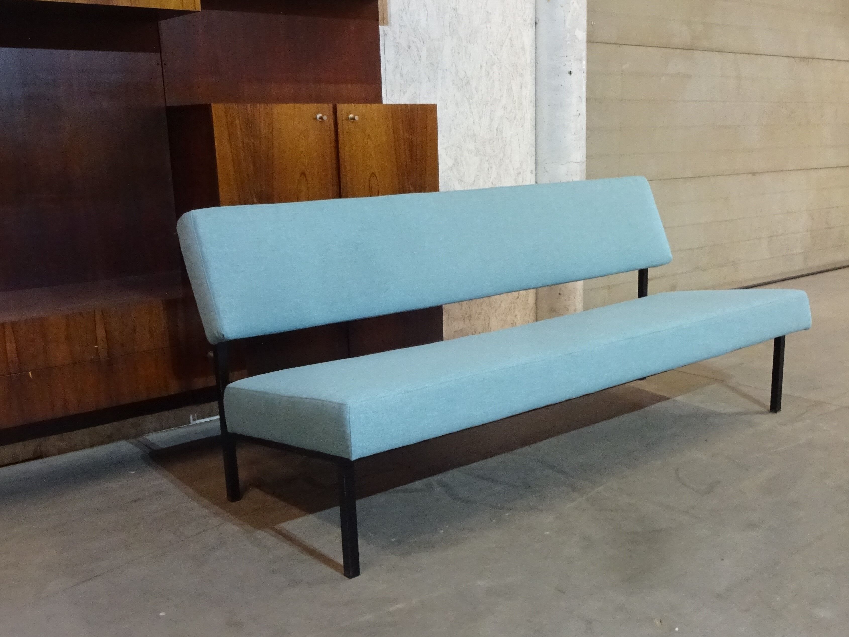 Dutch industrial lounge sofa attributed to Gijs Van Der Sluis for Van De Sluis Furniture, 1950