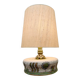Vintage large ceramic table lamp 'Green garden'