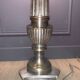 Silver-plated candle holder lamp - 19th century - antique