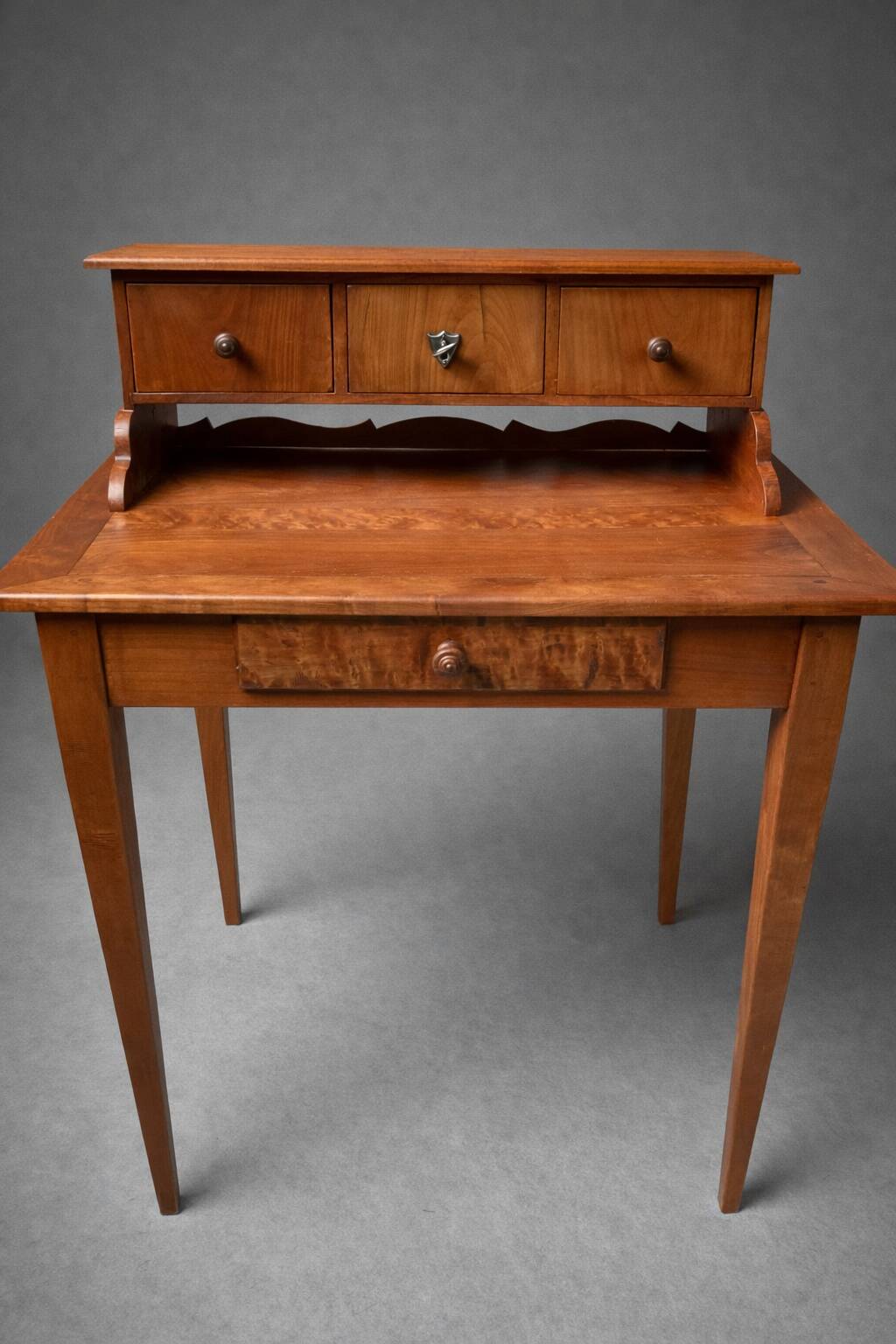 Small antique desk with a tiered design – solid wood – Louis-Philippe style / 19th century
